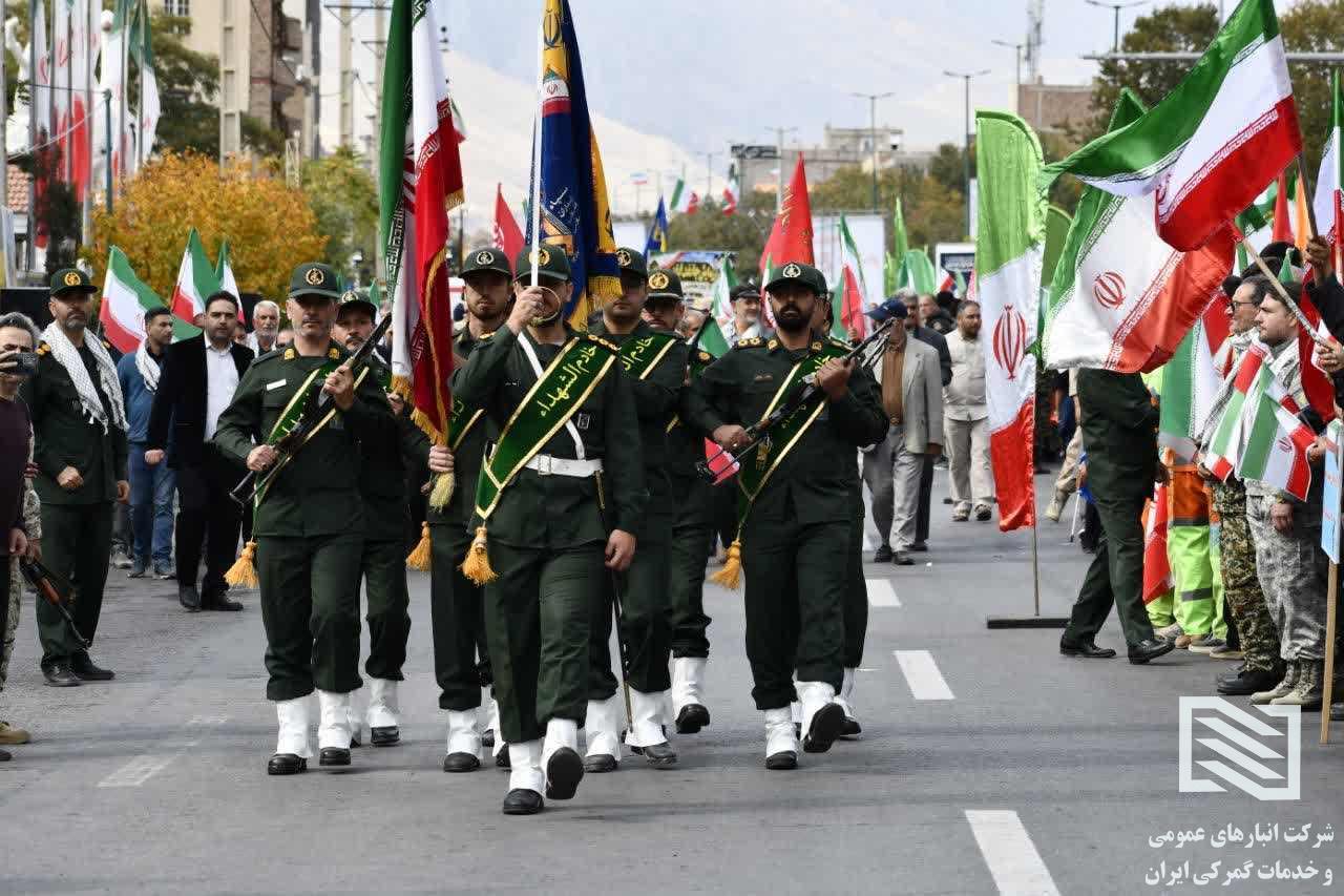 حضور جمعی از پرسنل شرکت انبارهای عمومی و خدمات گمرکی بازرگان در همایش بزرگ جان فدایان شهرستان ماکو