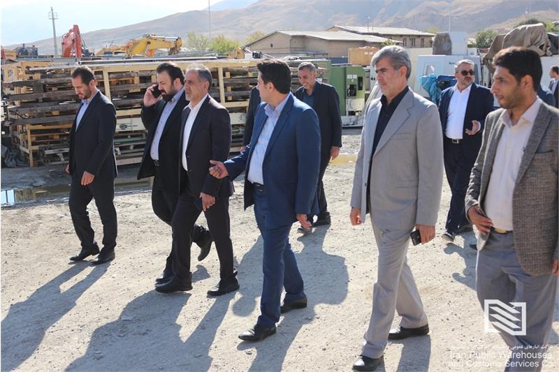 بازدید مشاور رییس کل گمرک ایران و مدیرکل حراست گمرک ایران از شرکت انبارهای عمومی و خدمات گمرکی بازرگان