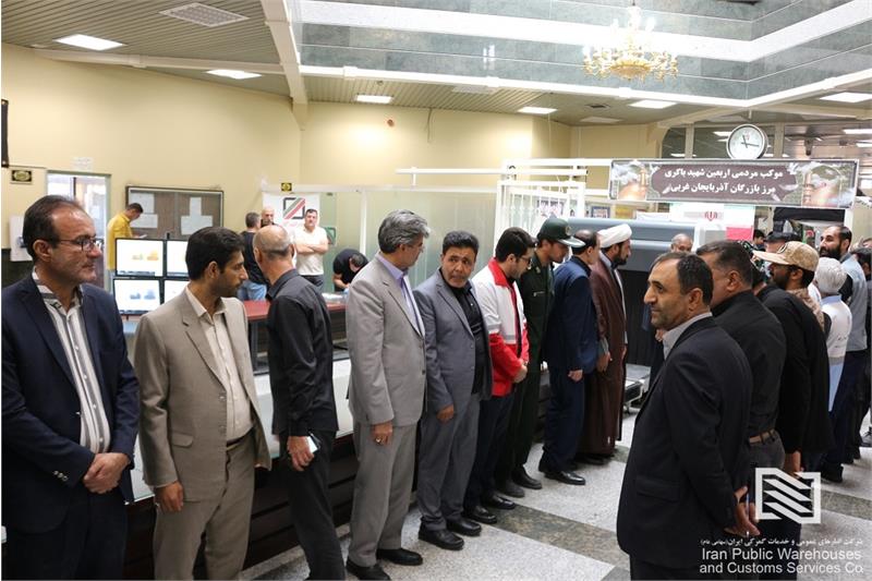 حضور سرپرست شرکت انبارهای عمومی و خدمات گمرکی بازرگان در مراسم استقبال از زائران حسینی کشور ترکیه