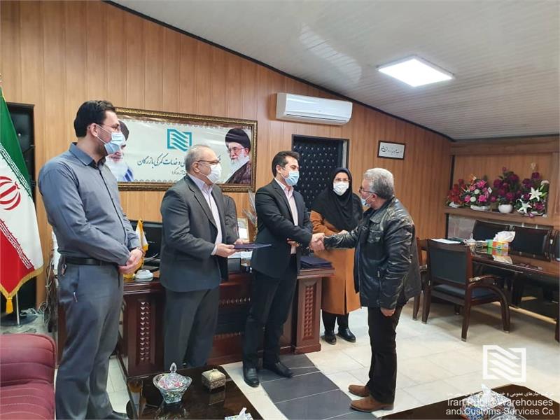گرامی‌داشت کارکنان جانباز شرکت انبارهای عمومی و خدمات گمرکی بازرگان