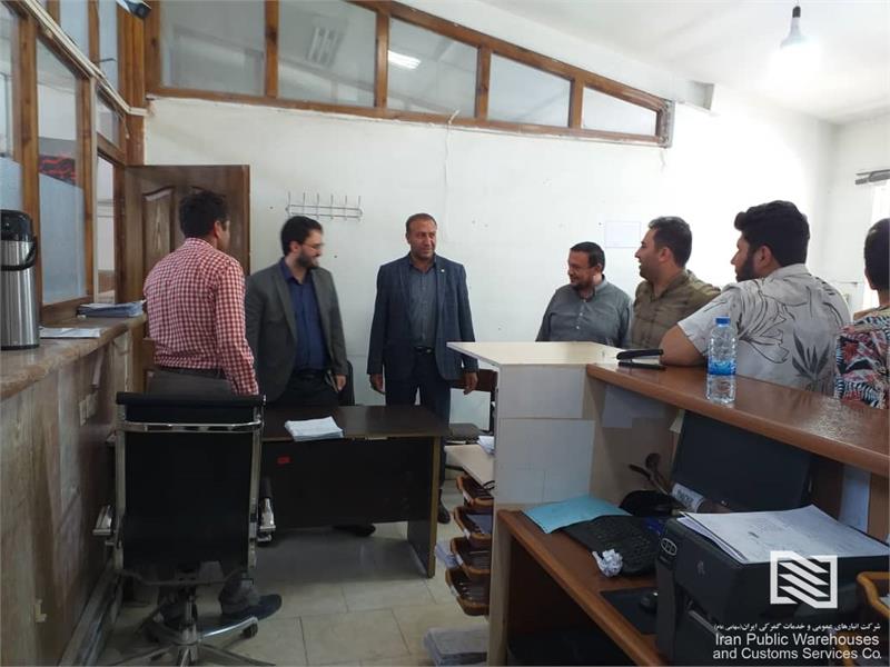 بازدید میدانی نماینده حراست شرکت سرمایه گذاری آتیه صبا از شرکت بازرگان